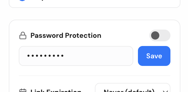 Password protection